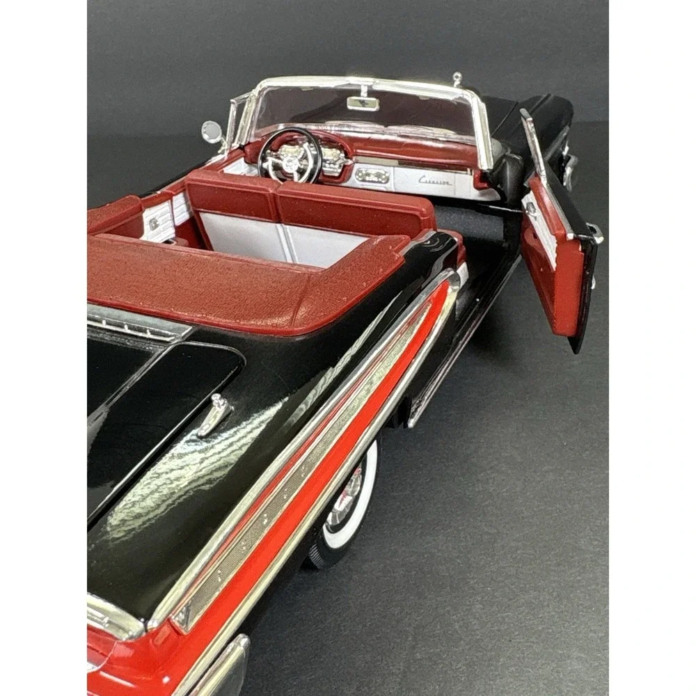1958 Edsel Citation Convertible 1:18 Diecast Car Black Red No Box
